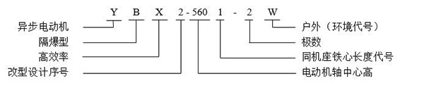 西安泰富西瑪YB2系列高壓防爆電機型號說明
